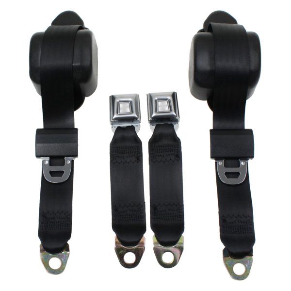  Seatbelt Solutions® - 2-Point Front Retractable Lap Belts, Saddle