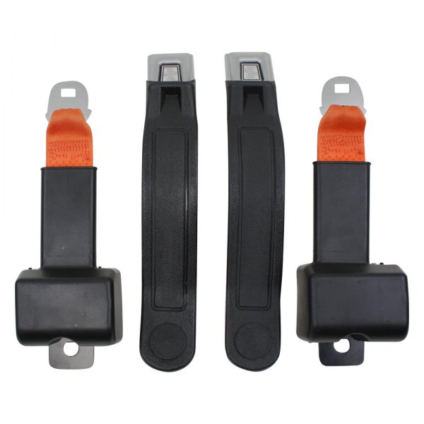 Seatbelt Solutions® - 2-Point Front Retractable Lap Belts and Buckle Ends, Blue