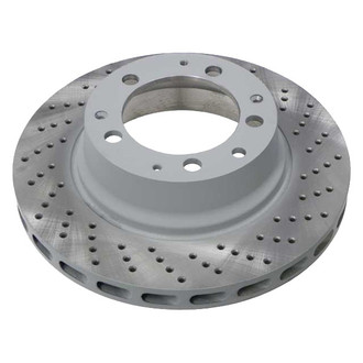 Sebro® - Drilled Coated Rear Passenger Side Brake Rotor
