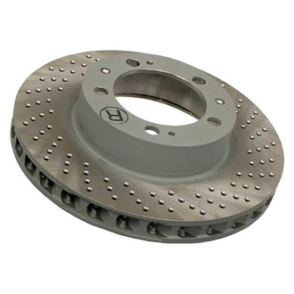 Sebro® - Drilled Coated Front Passenger Side Brake Rotor
