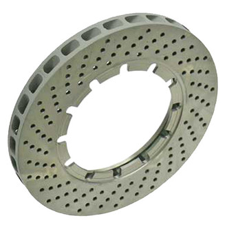 Sebro® - Drilled Coated Front Driver Side Brake Rotor