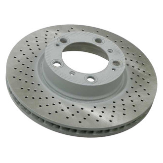 Sebro® - Drilled Coated Front Driver Side Brake Rotor