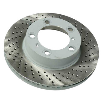 Sebro® - Drilled Coated Front Passenger Side Brake Rotor