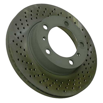 Sebro® - Drilled Coated Front Driver Side Brake Rotor