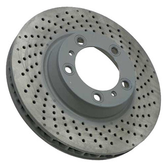 Sebro® - Drilled Coated Front Passenger Side Brake Rotor