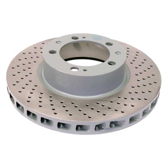 Sebro® - Drilled Coated Front Passenger Side Brake Rotor