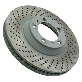 Sebro® - Drilled Coated Front Driver Side Brake Rotor