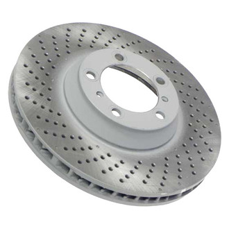 Sebro® - Drilled Coated Front Driver Side Brake Rotor