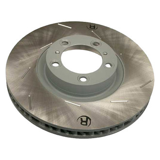 Sebro® - Drilled Coated Front Passenger Side Brake Rotor