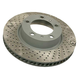 Sebro® - Drilled Coated Front Driver Side Brake Rotor