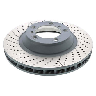 Sebro® - Drilled Coated Front Driver Side Brake Rotor