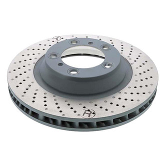 Sebro® - Drilled Coated Front Passenger Side Brake Rotor
