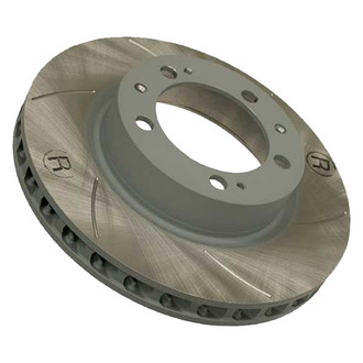 Sebro® - Slotted Front Passenger Side Brake Rotor