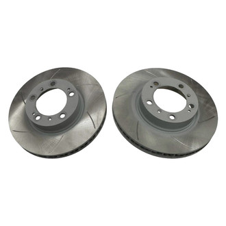 Sebro® - Slotted Front Driver and Passenger Side Brake Rotor Set
