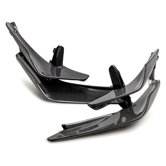 Seibon® - Gloss Carbon Fiber Front Bumper Canards