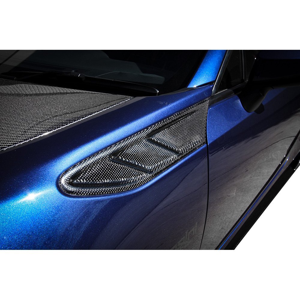 Seibon® FD1213SCNFRSFR FRStyle Gloss Carbon Fiber Front Fender Ducts