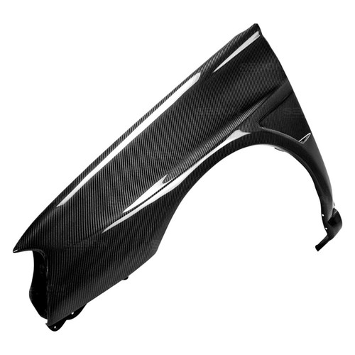 Seibon® FF0405SBIMP - 10mm Wider Gloss Carbon Fiber Front Fenders
