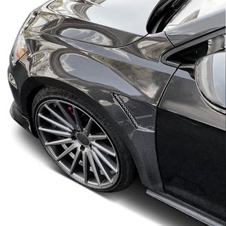 Seibon® - 10mm Wider Gloss Carbon Fiber Front Fenders