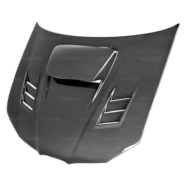 Seibon® - CWII-Style Gloss Carbon Fiber Hood