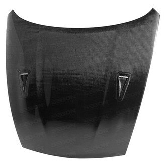 Seibon® - GTR-Style Gloss Carbon Fiber Hood