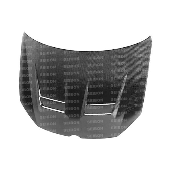 Seibon® - DV-Style Gloss Carbon Fiber Hood without Shaved Emblem