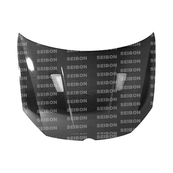 Seibon® - TM-Style Gloss Carbon Fiber Hood without Shaved Emblem
