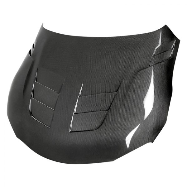 Seibon® - TSII-Style Gloss Carbon Fiber Double-Sided Hood