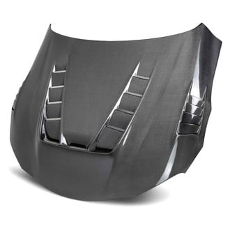 Seibon® - TV-Style Gloss Carbon Fiber Double-Sided Hood