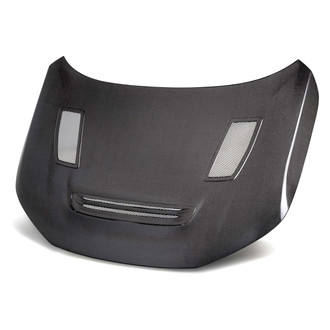 Seibon® - GT-Style Gloss Carbon Fiber Double-Sided Hood