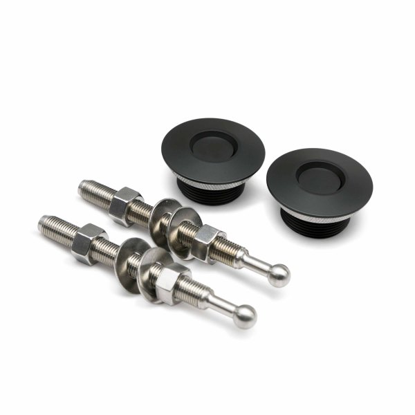 Seibon® - 1.75" Black Low Profile Hood Pin Kit without Lock