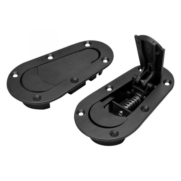 Seibon® - AeroCatch Plus Seibon Black Edition Flush Hood Latch and Pin Kit without Lock