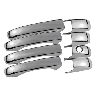 Chrome Door Handle Covers For Ford Taurus (2010-2019) - 8-Piece Set, Self-Adhesive, Triple Chrome Plated
