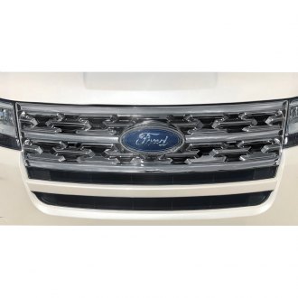 18 Ford Explorer Custom Grilles Billet Mesh Led Chrome Black