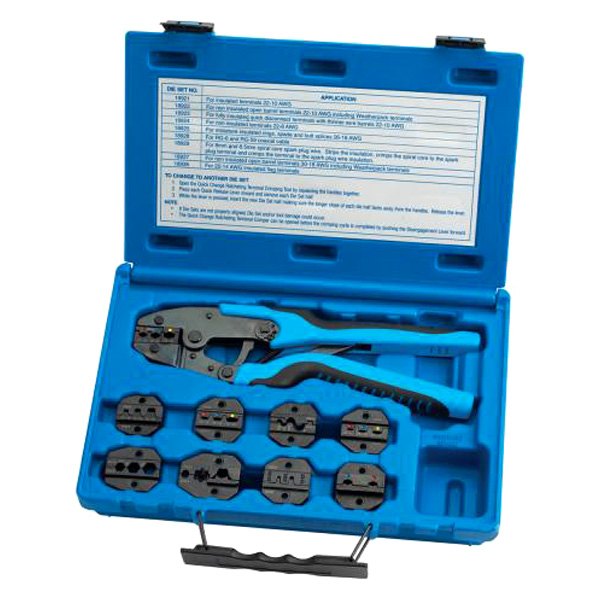S&G Tool Aid® - SAE 22-10 AWG RG-6/RG-59 Ratcheting Master Terminal Crimping Kit
