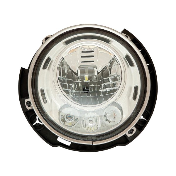 Sherman® - Replacement 7" Round Chrome LED Sealed Beam Headlight