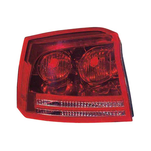 Sherman® - Driver Side Replacement Tail Light Lens and Housing (Brand New OE), Dodge Charger