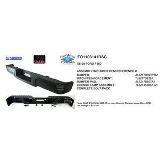 Sherman® - Rear Step Bumper Assembly (Value Line)