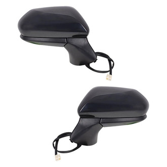 Sherman® - Power Heated Manual-Foldaway Side View Mirror