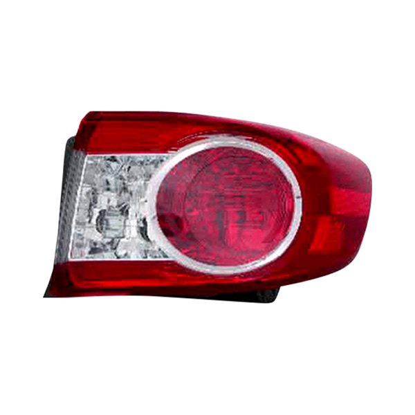 Sherman® - Passenger Side Outer Replacement Tail Light, Toyota Corolla