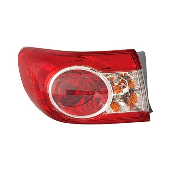 Sherman® - Driver Side Outer Replacement Tail Light, Toyota Corolla