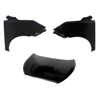 Sherman® BNDL-207916 - 3-Piece (Hood Panel, Front Driver and Passenger Side Fender) (CAPA Certified)