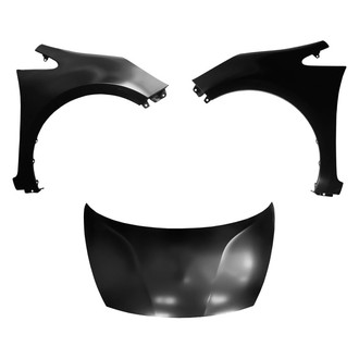 Sherman® BNDL-207997 - 3-Piece (Hood Panel, Front Driver and Passenger Side Fender) (CAPA Certified)