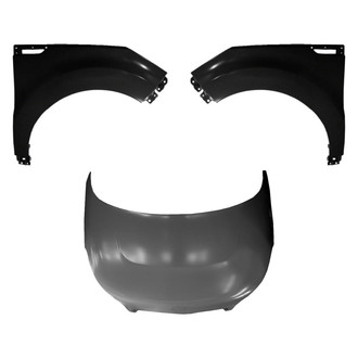Sherman® BNDL-208005 - 3-Piece (Hood Panel, Front Driver and Passenger Side Fender) (CAPA Certified)