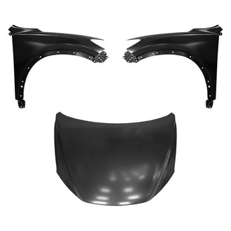 Sherman® BNDL-208049 - 3-Piece (Hood Panel, Front Driver and Passenger Side Fender) (CAPA Certified)