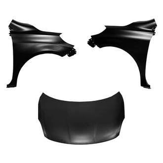 Sherman® BNDL-208137 - 3-Piece (Hood Panel, Front Driver and Passenger Side Fender) (CAPA Certified)