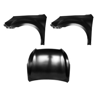 Sherman® BNDL-208185 - 3-Piece (Hood Panel, Front Driver and Passenger Side Fender) (CAPA Certified)