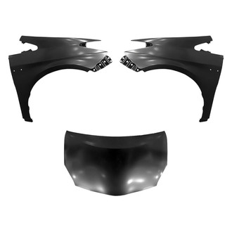 Sherman® BNDL-208265 - 3-Piece (Hood Panel, Front Driver and Passenger Side Fender) (CAPA Certified)