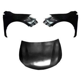 Sherman® BNDL-208280 - 3-Piece (Hood Panel, Front Driver and Passenger Side Fender) (CAPA Certified)