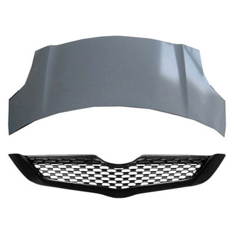 Sherman® - 2-Piece (Hood Panel, Grille) (Value Line)