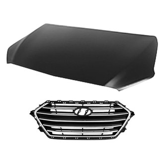 Sherman® BNDL-214287 - 2-Piece (Hood Panel, Grille) (CAPA Certified)